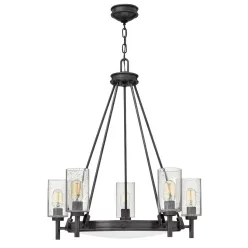   ELSTEAD HK-COLLIER5-BX COLLIER Modern Csillár Fekete, Opál, Átlátszó E27 IP20