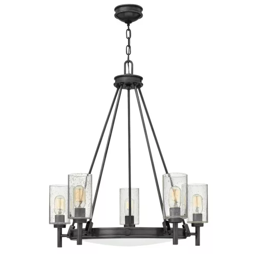 ELSTEAD HK-COLLIER5-BX COLLIER Modern Csillár Fekete, Opál, Átlátszó E27 IP20