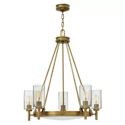   ELSTEAD HK-COLLIER5 COLLIER Modern Csillár Sárgaréz, Átlátszó E14 IP20