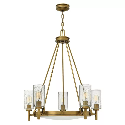 ELSTEAD HK-COLLIER5 COLLIER Modern Csillár Sárgaréz, Átlátszó E14 IP20