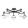 Hinkley Lighting Hollis HK-HOLLIS-5-O-BK Plafonlámpa 5x40 W/E14 ip44