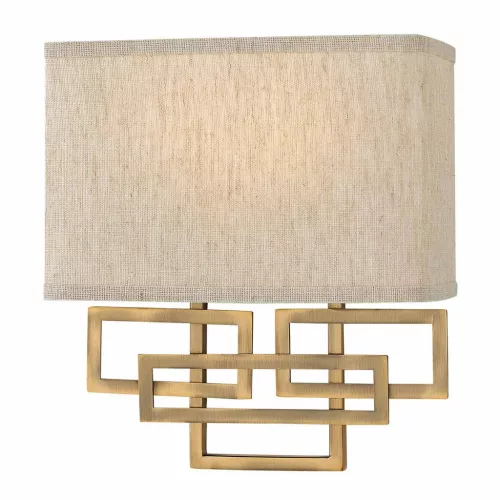 Hinkley Lighting LANZA HK-LANZA2-BR Fali lámpa 2x60W/E14