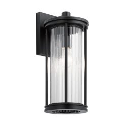   Kichler Barras KL-BARRAS2-M-BK Kültéri Fali Lámpa 1x40W/E27 IP44