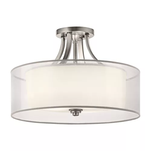 ELSTEAD KL-LACEY-SFM-AP LACEY Ernyős Mennyezeti Lámpa Antik Bronz, Fehér E27 IP20