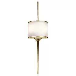 Kichler MONA KL-MONA-L-PB Fali lámpa 2x3,5W/G9 320LM IP44