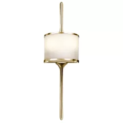 Kichler MONA KL-MONA-S-PB Fali lámpa 2x3,5W/G9 320LM IP44