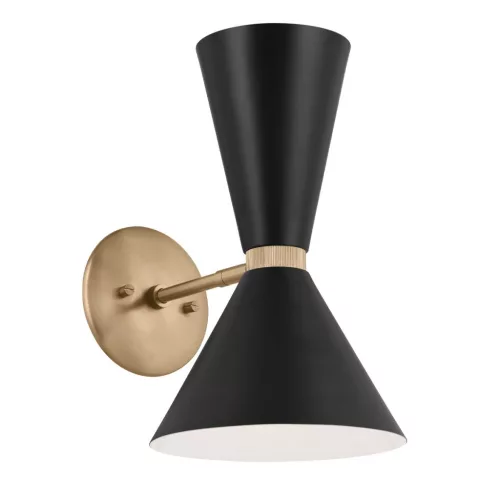 Kichler Phix KL-PHIX-1W-CBB Fali lámpa 2x40W/E27 IP20
