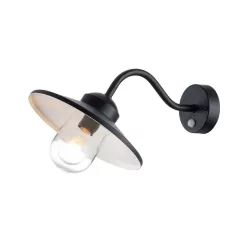   Elstead Lighting Klampenborg KLAMPENBORG-PIR-BK Fali lámpa 1x60W/E27 IP44