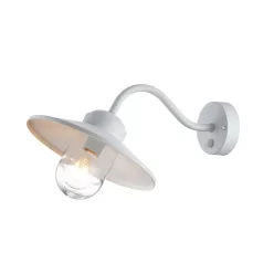   Elstead Lighting Klampenborg KLAMPENBORG-PIR-WHT Fali lámpa 1x60W/E27 IP44