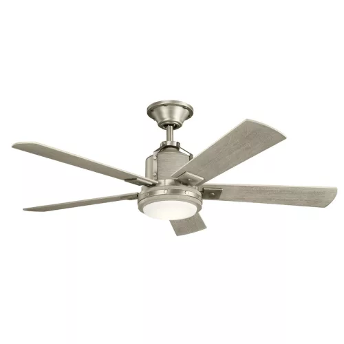 KICHLER KLF-COLERNE-52-BN DOLERNE Ventilátoros lámpa Nikkel, Könnyű Dió LED IP44