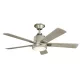 KICHLER KLF-COLERNE-52-BN DOLERNE Ventilátoros lámpa Nikkel, Könnyű Dió LED IP44
