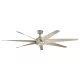 KICHLER KLF-LEHR-80-AS LEHR Ventilátoros lámpa Antik Ezüst IP44