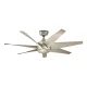 KICHLER KLF-LEHR2-54-AS LEHR Ventilátoros lámpa Antik Ezüst IP44
