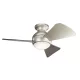 KICHLER KLF-SOLA-34-BN SOLA Ventilátoros lámpa Nikkel, Ezüst LED IP23