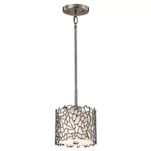 ELSTEAD KLSILVERCORALMP SILVER CORAL Ernyős Függesztett Lámpa Ezüst E27 IP20