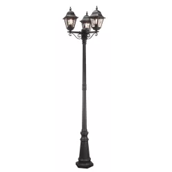 Elstead Lighting NORFOLK NR8-BLK Utcai lámpa 3x60W/E27 IP43