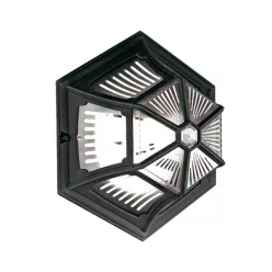   Elstead Lighting PARISH PR12-BLACK Süllyesztett mennyezeti lámpa 1x60W/E27 IP44