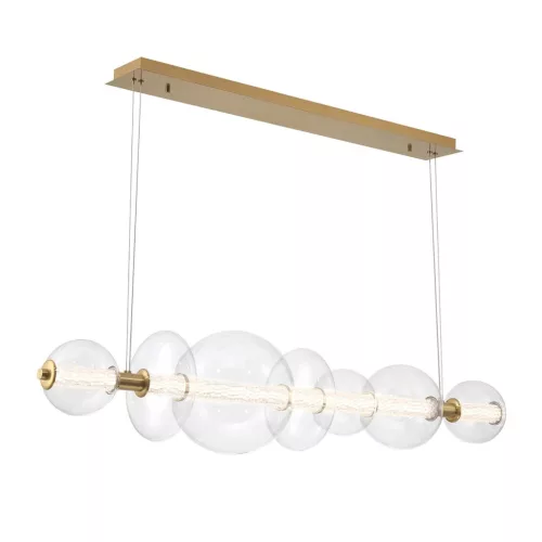 ELSTEAD QN-ATOMO-LP7-BG ATOMO Modern Függesztett Lámpa Átlátszó, Csiszolt Arany LED IP20