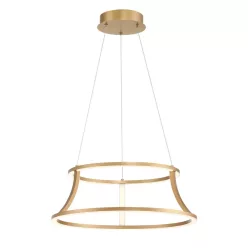   ELSTEAD QN-CADOUX-P-BG CADOUX Modern Led Függesztett Lámpa Fehér, Csiszolt Arany LED IP20