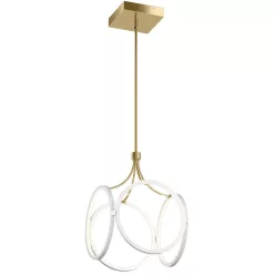   ELSTEAD QN-CIRI-P-WH CIRIR Modern Led Függesztett Lámpa Fehér, Pezsgő Arany LED IP20