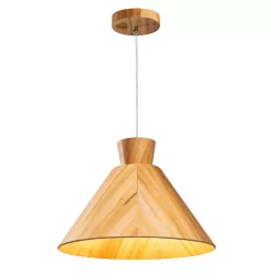   Quintiesse Conical QN-CONICAL-P-M-TEAK Függőlámpa 1x40W/E27 IP20