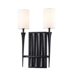 Quintiesse Crest QN-CREST-2WB-BLK Fali lámpa 2x40W/E14 IP20