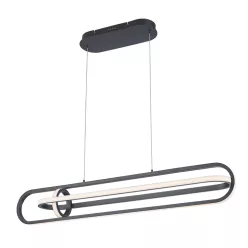   ELSTEAD QN-DEMARK-LP-BK DENMARK Modern Led Függesztett Lámpa Fehér, Matt Fekete LED IP20