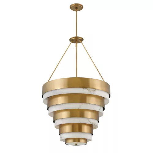 ELSTEAD QN-ECHELON-8P ECHELON Modern Led Függesztett Lámpa Idős Réz E14 IP20