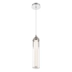   ELSTEAD QN-ESPADA-1P-PC ESPADA Glamour Függesztett Lámpa Csiszolt Króm, Átlátszó LED IP20