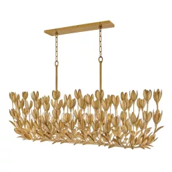  ELSTEAD QN-FLORA10-GD FLORA Glamour Függesztett Lámpa Arany E14 IP20