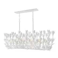   ELSTEAD QN-FLORA10-WHT FLORA Glamour Függesztett Lámpa Fehér E14 IP20