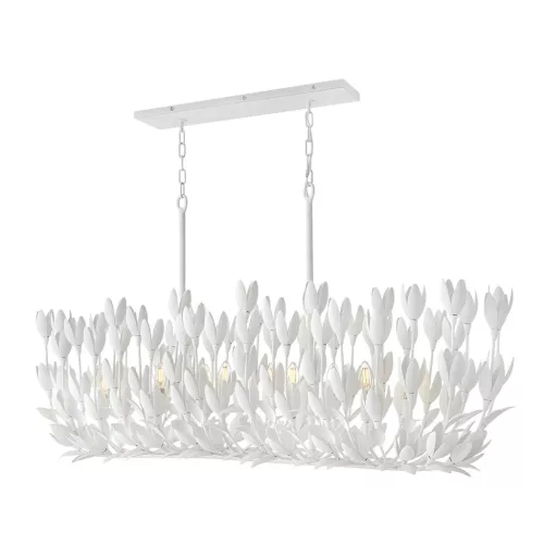 ELSTEAD QN-FLORA10-WHT FLORA Glamour Függesztett Lámpa Fehér E14 IP20
