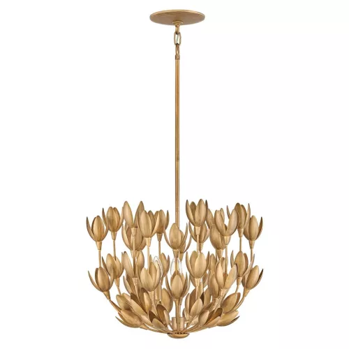 ELSTEAD QN-FLORA3-GD FLORA Glamour Függesztett Lámpa Arany E14 IP20