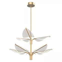   ELSTEAD QN-FLORIANA8PLNBR FLORIANA Glamour Függesztett Lámpa Sárgaréz LED IP20