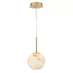   ELSTEAD QN-KEPLER-1P-S-BG KEPLER Egyágú Függesztett Lámpa Fém LED IP20