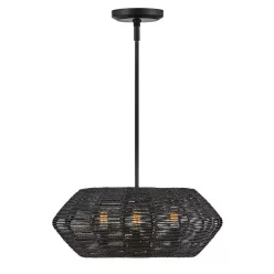   Quintiesse Luca QN-LUCA-P-S-BK-BK Függőlámpa 3x40W/E14 IP20