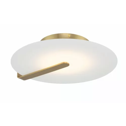 ELSTEAD QN-NUVOLA-F-M-BG NUVOLA Kerek Mennyezeti Lámpa Fehér, Csiszolt Arany LED IP20