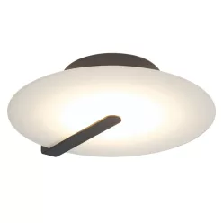   ELSTEAD QN-NUVOLA-F-M-BK NUVOLA Kerek Mennyezeti Lámpa Fehér, Matt Fekete LED IP20