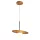 Quintiesse Orbit QN-ORBIT-P-M-TEAK Függőlámpa 1x40W/E27 IP20