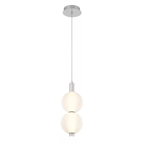 ELSTEAD QN-PALMAS-2MP-PN PALMAS Glamour Függesztett Lámpa Fehér, Polírozott Nikkel LED IP20