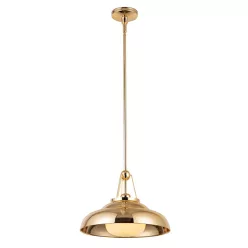   ELSTEAD QN-PALMETTO-P-MPB PALMETTO Glamour Függesztett Lámpa Sárgaréz E27 IP20