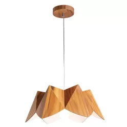   ELSTEAD QN-PHYSALISPMTEAK PHYSALIS Ernyős Függesztett Lámpa Faipari E27 IP20
