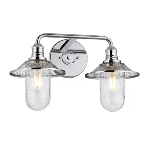 Quintiesse RIGBY QN-RIGBY2-BATH-PC Fali lámpa 2x40W/E27 IP44