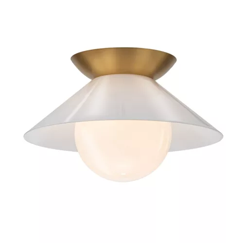 ELSTEAD QN-SAUCERFMABOPAL SAUCER Klasszikus Mennyezeti Lámpa Sárgaréz E27 IP20