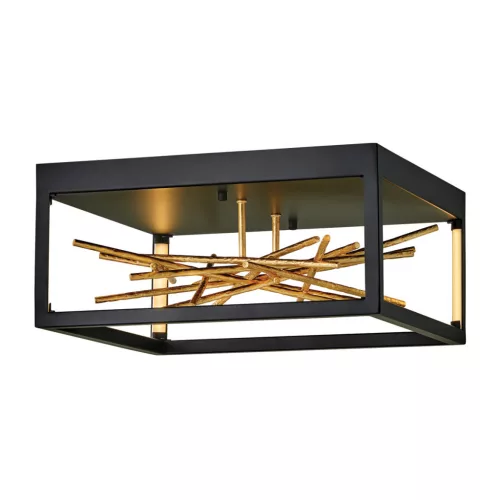 ELSTEAD QN-STYX-LED-F-BG STYX Loft Mennyezeti Lámpa Fekete, Arany LED IP20