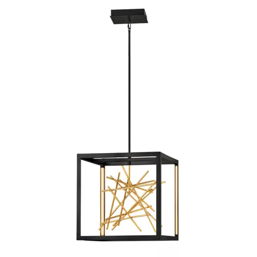 ELSTEAD QN-STYX-LED-P-BG STYX Modern Függesztett Lámpa Fekete, Arany LED IP20