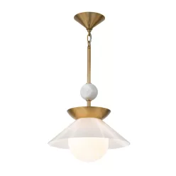   ELSTEAD QNSAUCER1PMABOPAL SAUCER Egyágú Függesztett Lámpa Fém E27 IP20