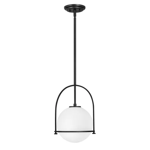 ELSTEAD QNSOMERSETPOBK SOMERSET Modern Függesztett Lámpa Fekete, Opál E27 IP20