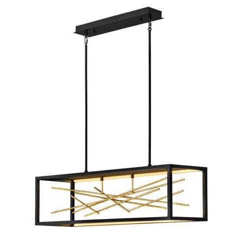 ELSTEAD QNSTYXLEDISLEBG STYX Modern Függesztett Lámpa Fekete, Arany LED IP20
