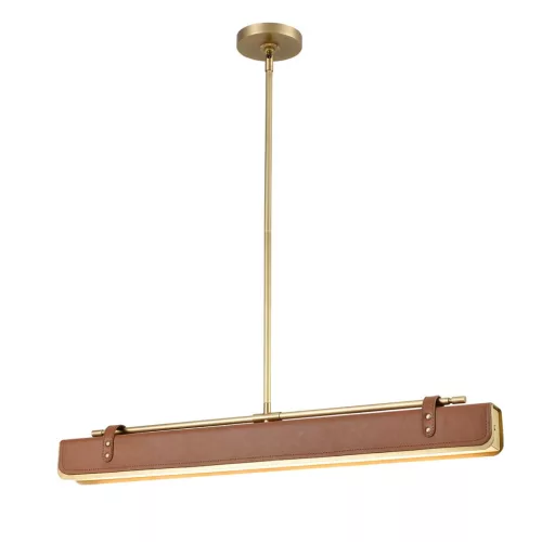 ELSTEAD QNVALISELP80VBSCL VALISE Modern Led Függesztett Lámpa Barna, Sárgaréz LED IP20